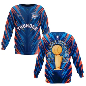 Oklahoma City Thunder Sweatshirt NBA 2025 For Fan Oklahoma City Thunder HVN1076DER061925SW