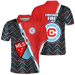 Chicago Fire Polo Shirt MLS 2025 For Fan Chicago Fire HVN1081CF062125POS