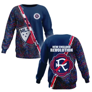New England Revolution Sweatshirt MLS 2025 For Fan New England Revolution HVN1081NER062125SW