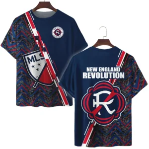 New England Revolution T-Shirt MLS 2025 For Fan New England Revolution HVN1081NER062125TS3D