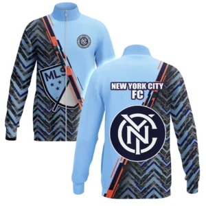 New York City FC Stand Collar Jacket MLS 2025 For Fan New York City FC HVN1081NYC062125SCJ