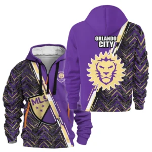 Orlando City Hoodie Half Zipper MLS 2025 For Fan Orlando City HVN1081OC062125HODZ