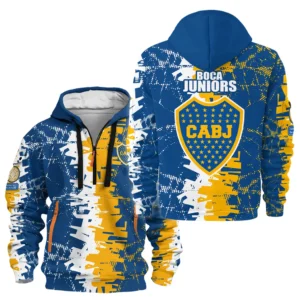 Boca Juniors Hoodie Half Zipper Club WC 2025 For Fan Boca Juniors HVN1082BJ062125HODZ
