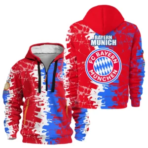 Bayern Munich Hoodie Half Zipper Club WC 2025 For Fan Bayern Munich HVN1082BM062125HODZ