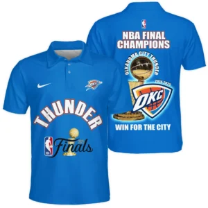 Oklahoma City Thunder Polo Shirt NBA 2025 For Fan Oklahoma City Thunder HVN1084OKC062325POS