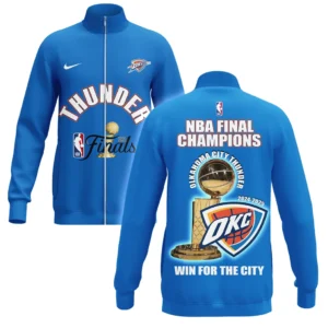 Oklahoma City Thunder Stand Collar Jacket NBA 2025 For Fan Oklahoma City Thunder HVN1084OKC062325SCJ