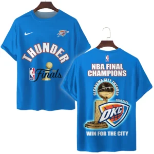 Oklahoma City Thunder T-Shirt NBA 2025 For Fan Oklahoma City Thunder HVN1084OKC062325TS3D