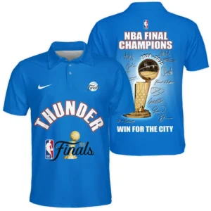 Oklahoma City Thunder Polo Shirt NBA 2025 For Fan Oklahoma City Thunder HVN1085OKC062325POS