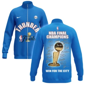 Oklahoma City Thunder Stand Collar Jacket NBA 2025 For Fan Oklahoma City Thunder HVN1085OKC062325SCJ