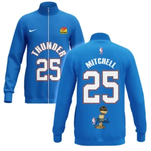 Ajay Mitchell Stand Collar Jacket NBA 2025 For Fan Ajay Mitchell HVN1087AM062325SCJ