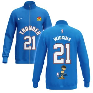Aaron Wiggins Stand Collar Jacket NBA 2025 For Fan Aaron Wiggins HVN1087AW062325SCJ