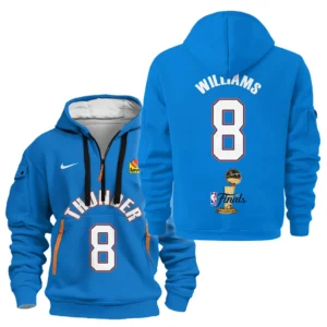 Jaylin Williams Hoodie Half Zipper NBA 2025 For Fan Jaylin Williams HVN1087JW062325HODZ