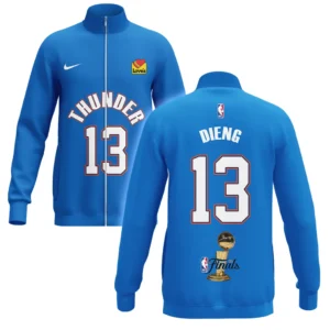 Ousmane Dieng Stand Collar Jacket NBA 2025 For Fan Ousmane Dieng HVN1087OD062325SCJ