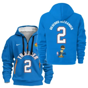 Shai Gilgeous-Alexander Hoodie Half Zipper NBA 2025 For Fan Shai Gilgeous-Alexander HVN1087SGA062325HODZ