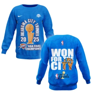 Oklahoma City Thunder Sweatshirt NBA 2025 For Fan Oklahoma City Thunder HVN1089OKC062425SW