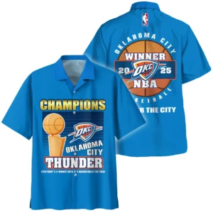 Oklahoma City Thunder Hawaiian shirt NBA 2025 For Fan Oklahoma City Thunder HVN1092OKC062425HAW
