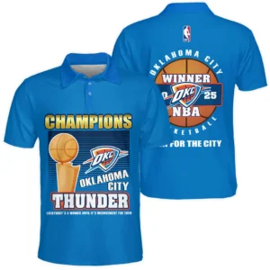 Oklahoma City Thunder Polo Shirt NBA 2025 For Fan Oklahoma City Thunder HVN1092OKC062425POS