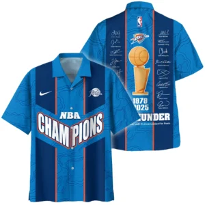 Oklahoma City Thunder Hawaiian shirt NBA 2025 For Fan Oklahoma City Thunder HVN1093OKC062425HAW