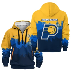 Indiana Pacers Hoodie Half Zipper NBA 2025 For Fan Indiana Pacers HVN1094IP062625HODZ