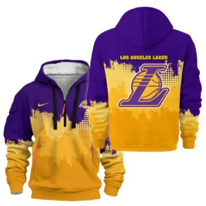 Los Angeles Lakers Hoodie Half Zipper NBA 2025 For Fan Los Angeles Lakers HVN1094LAL062625HODZ