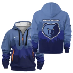 Memphis Grizzlies Hoodie Half Zipper NBA 2025 For Fan Memphis Grizzlies HVN1094MG062625HODZ