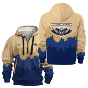 New Orleans Pelicans Hoodie Half Zipper NBA 2025 For Fan New Orleans Pelicans HVN1094NOP062625HODZ