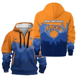 New York Knicks Hoodie Half Zipper NBA 2025 For Fan New York Knicks HVN1094NYK062625HODZ