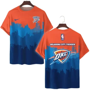 Oklahoma City Thunder T-Shirt NBA 2025 For Fan Oklahoma City Thunder HVN1094OCT062625TS3D