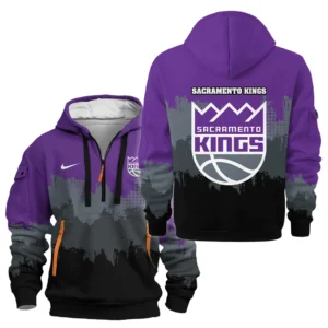 Sacramento Kings Hoodie Half Zipper NBA 2025 For Fan Sacramento Kings HVN1094SK062625HODZ
