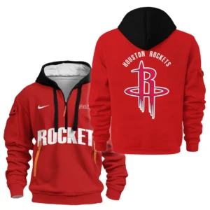 Houston Rockets Hoodie Half Zipper NBA 2025 For Fan Houston Rockets HVN1095HR062725HODZ
