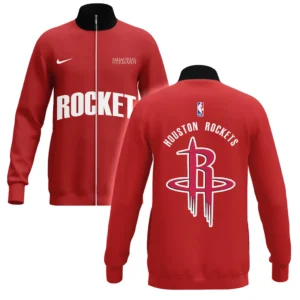 Houston Rockets Stand Collar Jacket NBA 2025 For Fan Houston Rockets HVN1095HR062725SCJ