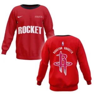 Houston Rockets Sweatshirt NBA 2025 For Fan Houston Rockets HVN1095HR062725SW