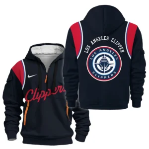 Los Angeles Clippers Hoodie Half Zipper NBA 2025 For Fan Los Angeles Clippers HVN1095LAC062725HODZ