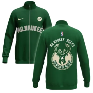 Milwaukee Bucks Stand Collar Jacket NBA 2025 For Fan Milwaukee Bucks HVN1095MB062725SCJ