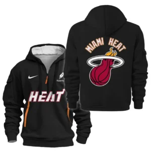 Miami Heat Hoodie Half Zipper NBA 2025 For Fan Miami Heat HVN1095MH062725HODZ