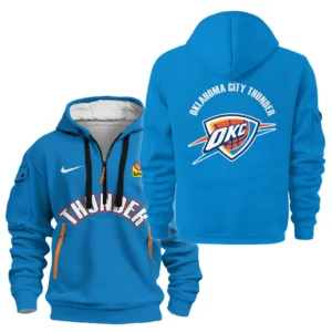 Oklahoma City Thunder Hoodie Half Zipper NBA 2025 For Fan Oklahoma City Thunder HVN1095OCT062725HODZ