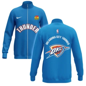 Oklahoma City Thunder Stand Collar Jacket NBA 2025 For Fan Oklahoma City Thunder HVN1095OCT062725SCJ