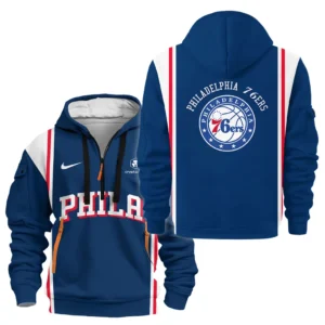Philadelphia 76ers Hoodie Half Zipper NBA 2025 For Fan Philadelphia 76ers HVN1095PH062725HODZ