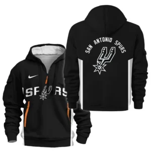 San Antonio Spurs Hoodie Half Zipper NBA 2025 For Fan San Antonio Spurs HVN1095SAS062725HODZ