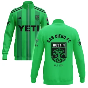 Austin FC Stand Collar Jacket MLS 2025 For Fan Austin FC HVN1096AFC062825SCJ