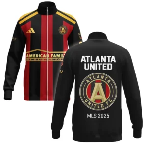 Atlanta United Stand Collar Jacket MLS 2025 For Fan Atlanta United HVN1096AU062825SCJ