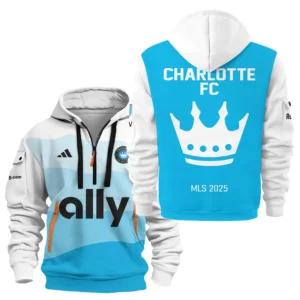 Charlotte FC Hoodie Half Zipper MLS 2025 For Fan Charlotte FC HVN1096CH062825HODZ