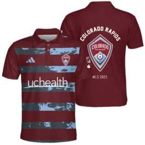Colorado Rapids Polo Shirt MLS 2025 For Fan Colorado Rapids HVN1096CR062825POS
