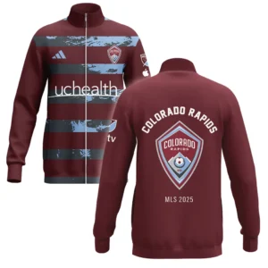 Colorado Rapids Stand Collar Jacket MLS 2025 For Fan Colorado Rapids HVN1096CR062825SCJ