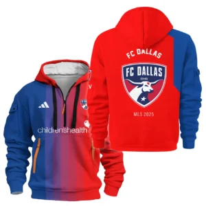 FC Dallas Hoodie Half Zipper MLS 2025 For Fan FC Dallas HVN1096FCD062825HODZ