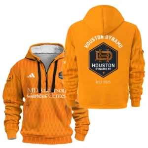 Houston Dynamo Hoodie Half Zipper MLS 2025 For Fan Houston Dynamo HVN1096HD062825HODZ