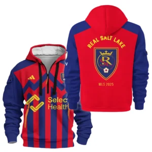 Real Salt Lake Hoodie Half Zipper MLS 2025 For Fan Real Salt Lake HVN1096RSL062825HODZ