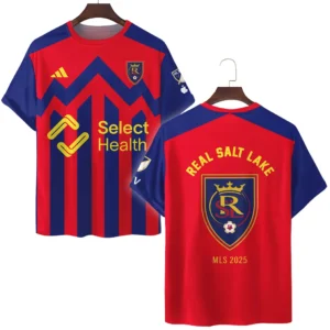 Real Salt Lake T-Shirt MLS 2025 For Fan Real Salt Lake HVN1096RSL062825TS3D