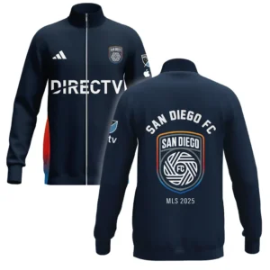 San Diego FC Stand Collar Jacket MLS 2025 For Fan San Diego FC HVN1096SDFC062825SCJ