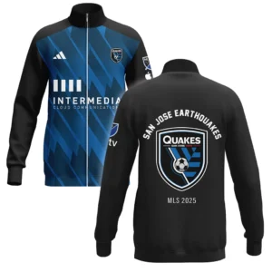 San Jose Earthquakes Stand Collar Jacket MLS 2025 For Fan San Jose Earthquakes HVN1096SJE062825SCJ
